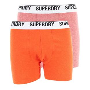 Lot x2 Boxers Rouge Homme Superdry pas cher