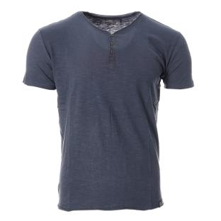 T-shirt Bleu Marine Homme Paname Brothers TAZIO pas cher