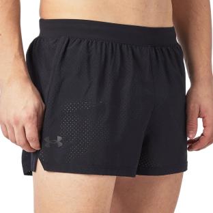 Short de Sport Noir Homme Under Armour Launch Split Perf pas cher