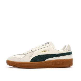 Baskets Blanc/Vert Mixte Puma Army Trainer pas cher