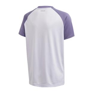 T-Shirt blanc/violet garçon Adidas SB Club Tee vue 2
