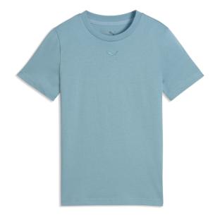 T-Shirt Bleu Garçon Puma Ess Centered Cat vue 0