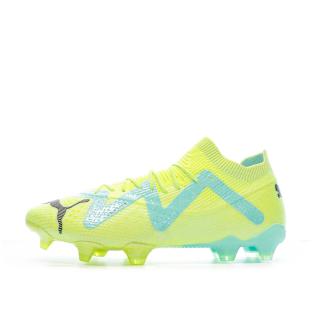 Chaussures de Football Bleu/Jaune Fluo Homme Puma Future Ultimate pas cher