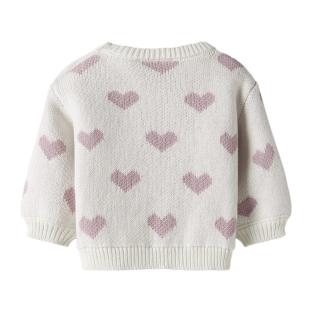 Pull Blanc/Rose Fille Name it Foana vue 2