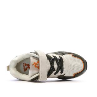 Baskets Beiges/Kaki Garçon Le Coq Sportif Runner vue 4