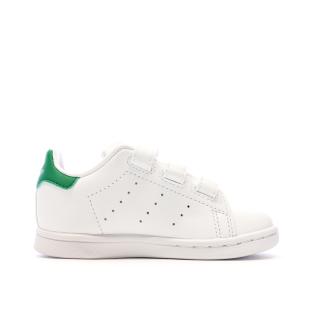 Baskets Blanches/Vertes Garçon/Fille Adidas Stan Smith vue 2