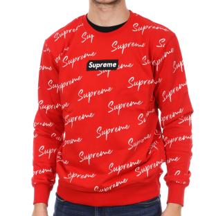Sweat Rouge Inscription Homme Supreme Grip Alot pas cher
