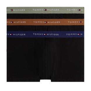 X3 Boxers Noir Homme Tommy Hilfiger Trunk UM0UM02763 vue 0