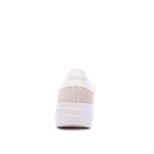 Baskets Roses Femme Adidas Vl Court Bold vue 3