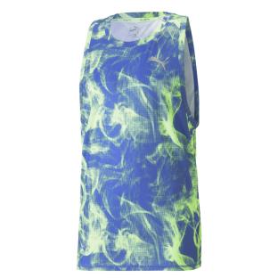 Débardeur Bleu/Vert Homme Puma Run Favorite pas cher