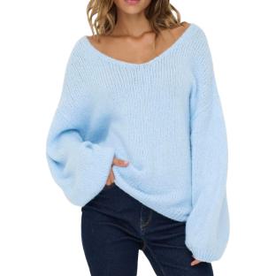 Pull Bleu Clair Femme JDY Dinea pas cher