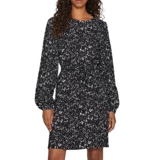 Robe Noir/Blanc Femme Vila Peffi vue 0