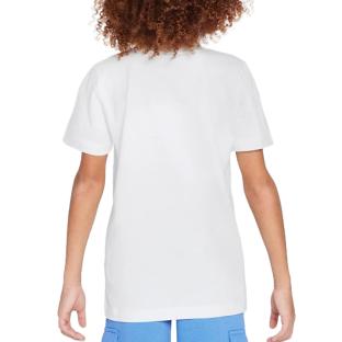 T-Shirt Blanc/Bleu Garçon Nike HV6970 vue 2