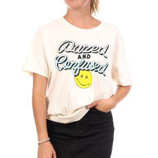 T-Shirt Blanc Femme Disney Dazed & Confused Script vue 0