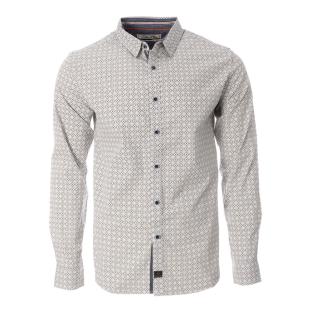 Chemise Grises à Motifs Homme RMS26 4773 pas cher