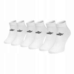 3x Paires de Chaussettes Blanches Homme Puma Elements pas cher