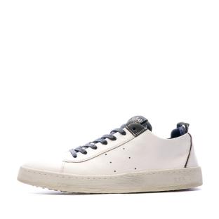 Baskets Cuir Blanches/Marine Homme Replay Blog pas cher