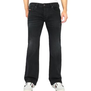 Jean Droit Noir Homme Diesel Zatiny pas cher