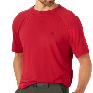 T-shirt Rouge Homme Wrangler Performance Haute Red pas cher