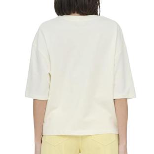 T-Shirt Blanc/Jaune Femme JDY Kaja vue 0