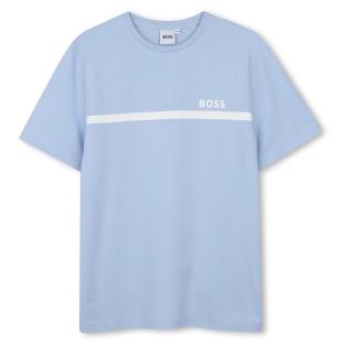 Camiseta azul para niño de Hugo Boss J52727 ver 0
