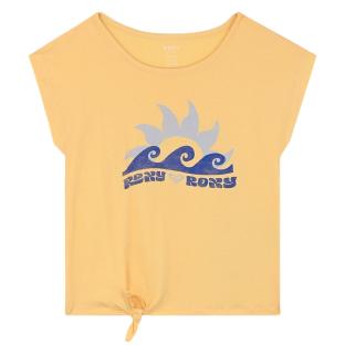 T-Shirt Jaune Fille Roxy Pura Playa vue 0