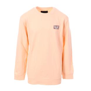 Sweat Corail Enfant Vans Logo Fleece Crew Tropical Peac pas cher