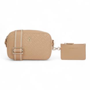 Sac à Bandoulière Marron Femme Tommy Hilfiger Distinct pas cher