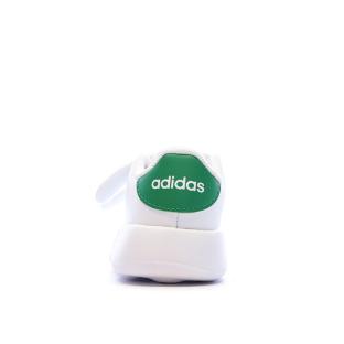 Baskets Blanches/Verte Garçon/Fille bébé Adidas Advantage vue 3