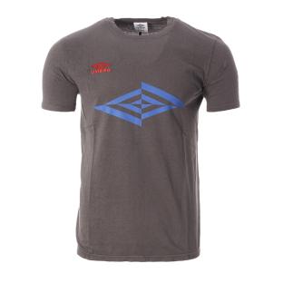 T-shirt Gris/Bleu Homme Umbro Mid pas cher