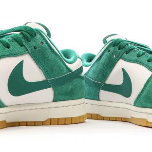 Baskets Blanches/Vertes Homme Nike Dunk Low vue 0