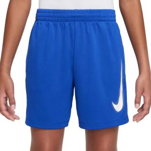 Short de sport Bleu/Blanc Garçon Nike DX5361 pas cher