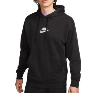 Sweat à Capuche Noir Homme Nike Club+ pas cher