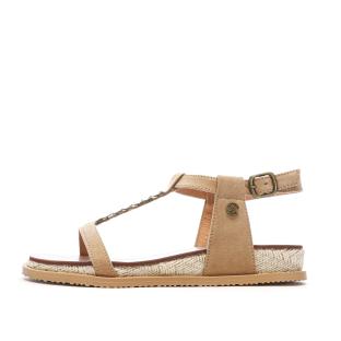 Sandales Taupe Femme Chattawak SARA pas cher