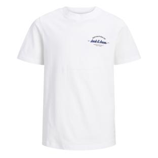 T-Shirt Blanc Garçon Jack & Jones Brandon vue 0