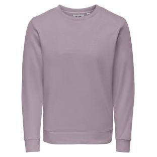 Sweat Mauve Homme Only & Sons Chase pas cher