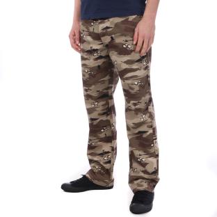 Pantalon marron camouflage Homme Vans Authentic pas cher