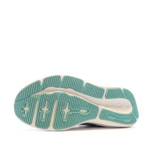 Damen Under Armour Charged Pursuit Running Schuh Grau/Türkis Ansicht 0