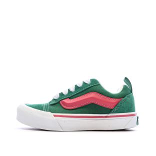 Baskets Verte/Rose Fille Vans Knu Skool pas cher