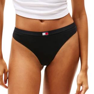 x5 Strings Noirs Femme Tommy Hilfiger Thong pas cher
