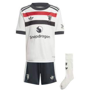 Manchester United Ensemble Blanc/Gris/Rouge Garçon Adidas 24/25 vue 0