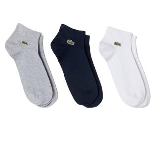 3 Paar Socken Grau/Marineblau/Weiß Unisex Lacoste RA2917 Ansicht 0