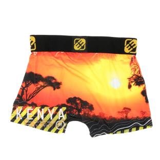 Boxer Noir/Jaune à Imprimés Garçon Freegun Ken vue 2