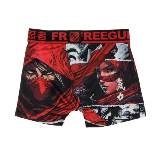 Boxer Noir/Rouge/Gris à Imprimés Garçon Freegun Vib pas cher