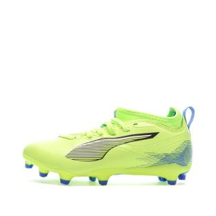 Chaussures de Foot Jaune Fluo Junior Puma Ultra 5 Match FG/AG pas cher