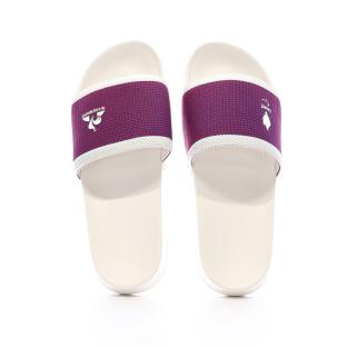 Claquettes Blanches/Bleu/Rouge Homme Le Coq Sportif Slide vue 3
