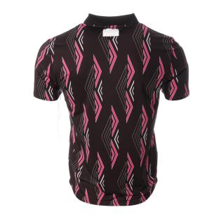 Polo Noir/Rose Homme Umbro King Polo vue 2