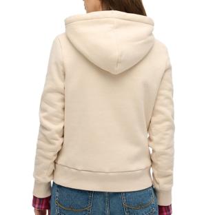 Sweat Beige Femme Superdry Floral Hood vue 2