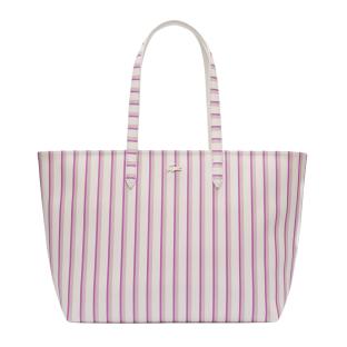 Lacoste Anna Women's Pink/White Reversible Tote Bag Photo of the Espace des Marques %store% store - view of %key%