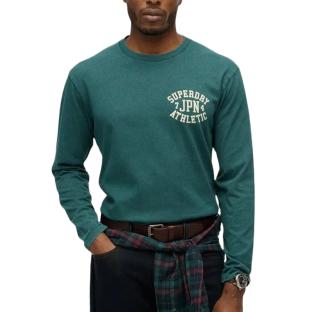 Pull Vert Homme Superdry Athletic vue 0